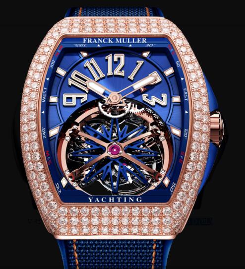 Review Franck Muller Gravity Yachting Watches for sale Cheap Price V 45 T GR CS D (BL) 5N - Click Image to Close